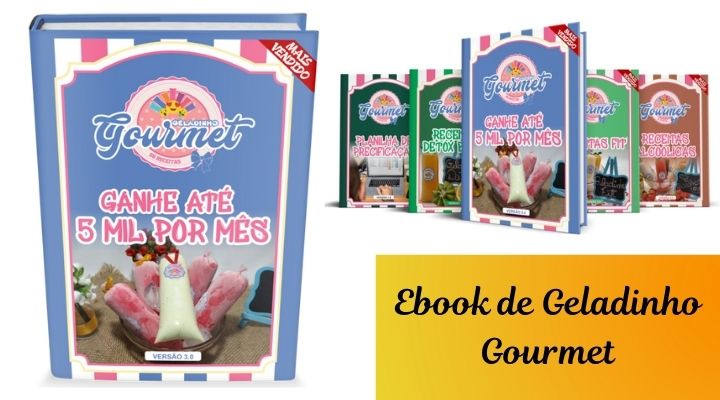 capa ebook geladinho gourmet pdf apostila completa - Ebook de Geladinho Gourmet: Apostila Com Mais de 90 Receitas