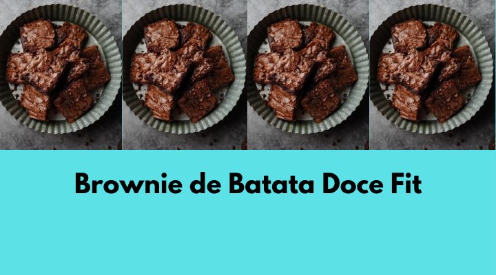 Brownie de Batata Doce Fit, Vegano e sem Glúten