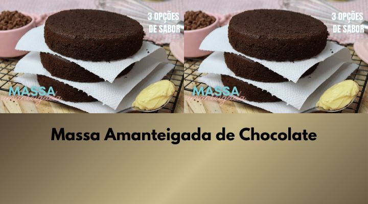 Massa Amanteigada de Chocolate: Perfeita para Confeiteiras