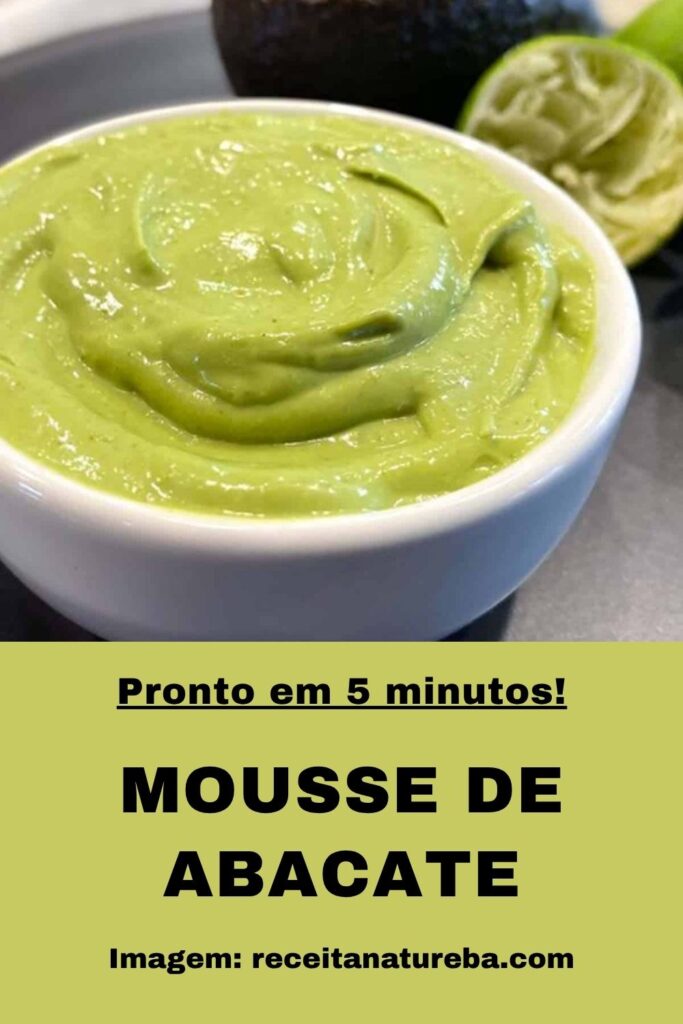 Mousse de Abacate Cremoso e Fácil em 5 Minutos