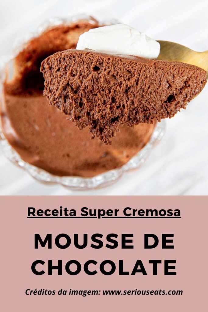 Mousse de Chocolate Simples e Cremoso que Derrete na Boca