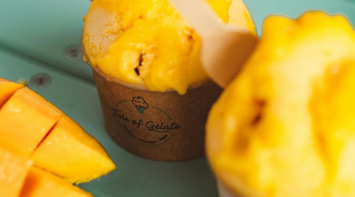 Sorvete Caseiro de Manga Cremoso e Refrescante