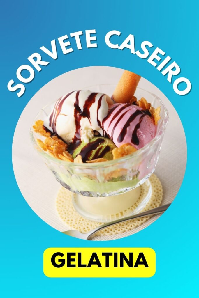 Sorvete Caseiro de Gelatina Cremoso e Fácil no Liquidificador