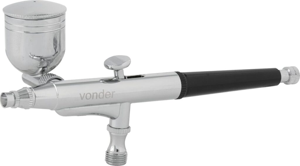 Aerógrafo Vonder com acessórios – 15 peças