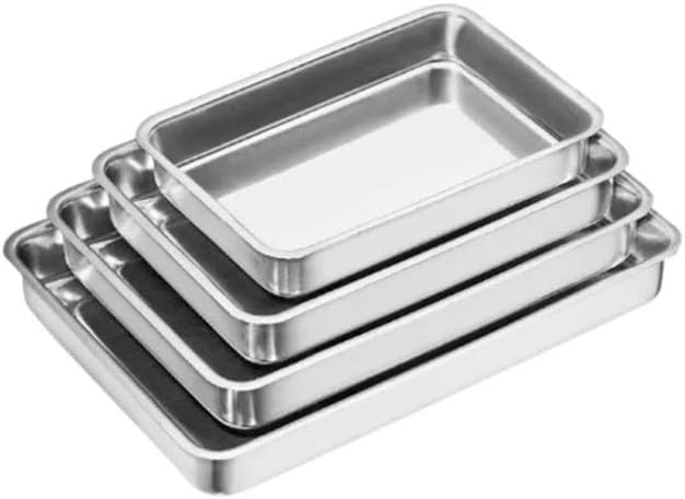 Kit de 4 formas retangulares para bolos e tortas