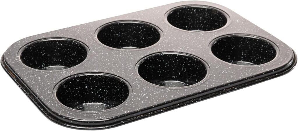 LYOR – Forma para 6 Cupcakes Antiaderente de Aço Carbono Granilite