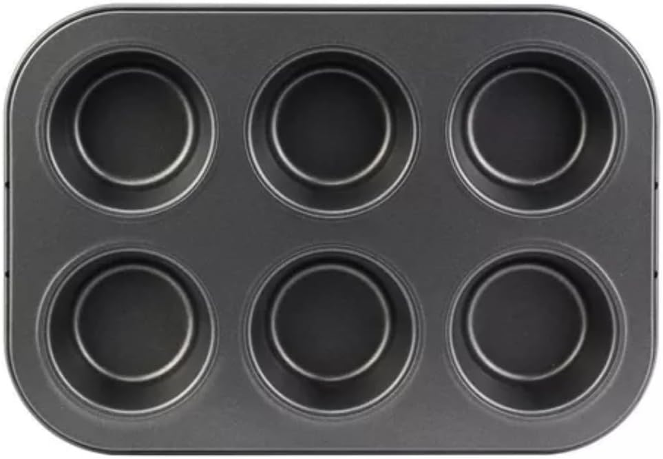 Forma Antiaderente Multiuso para Cupcakes, Muffins e Petit Gateau – 6 Cavidades