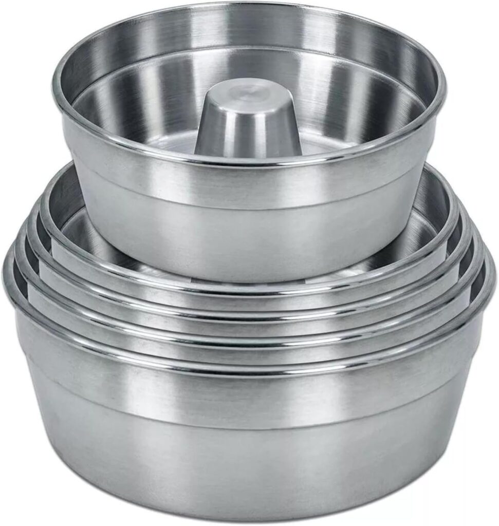 Jogo com 5 Assadeiras Forma para Bolo Pudim Nº 14–16–18–20–22