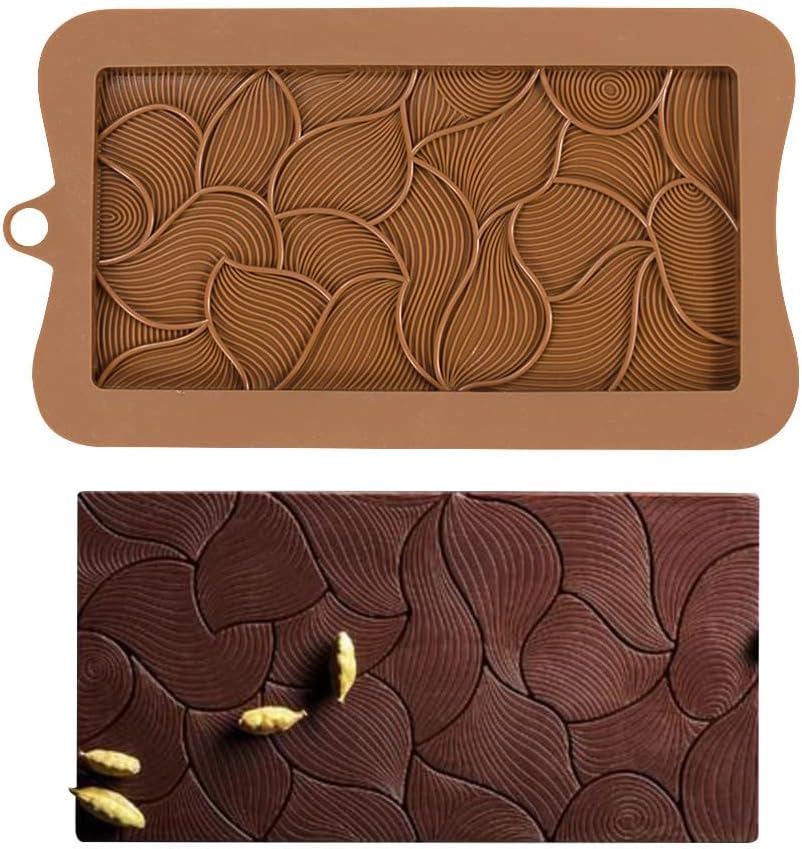 Molde de silicone com textura decorativa