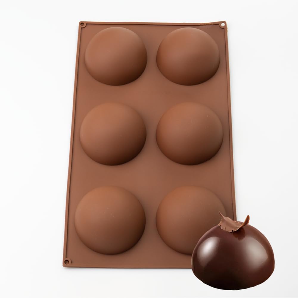 Molde de silicone meia esfera