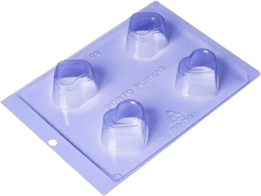 Forma de Acetato para Trufa Coração Molde Páscoa